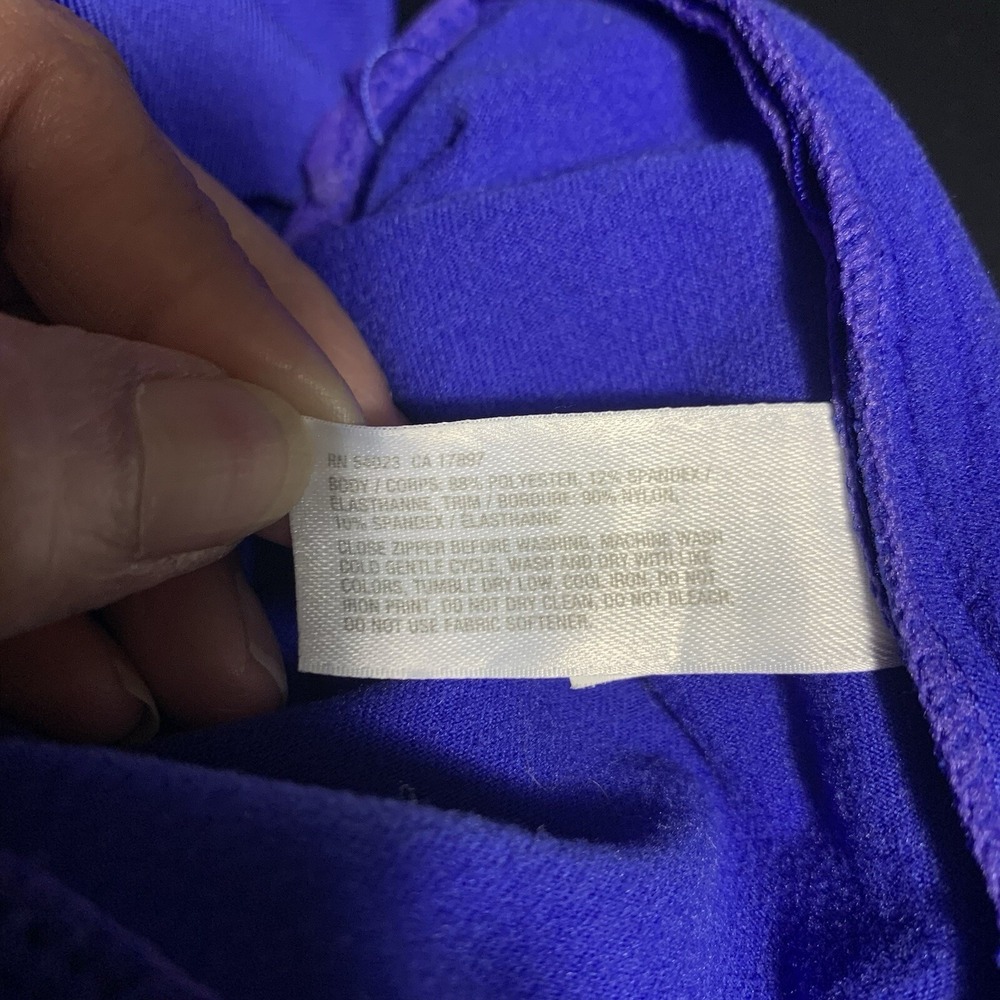 GapFit Women Performance Top Blue Reflective Stripe S - Picture 7 of 11